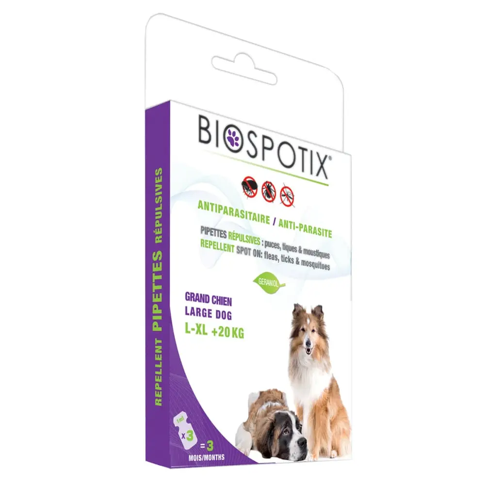 BIOSPOTIX Dog Anti-Parasite Spot on Preparat za zaštitu pasa