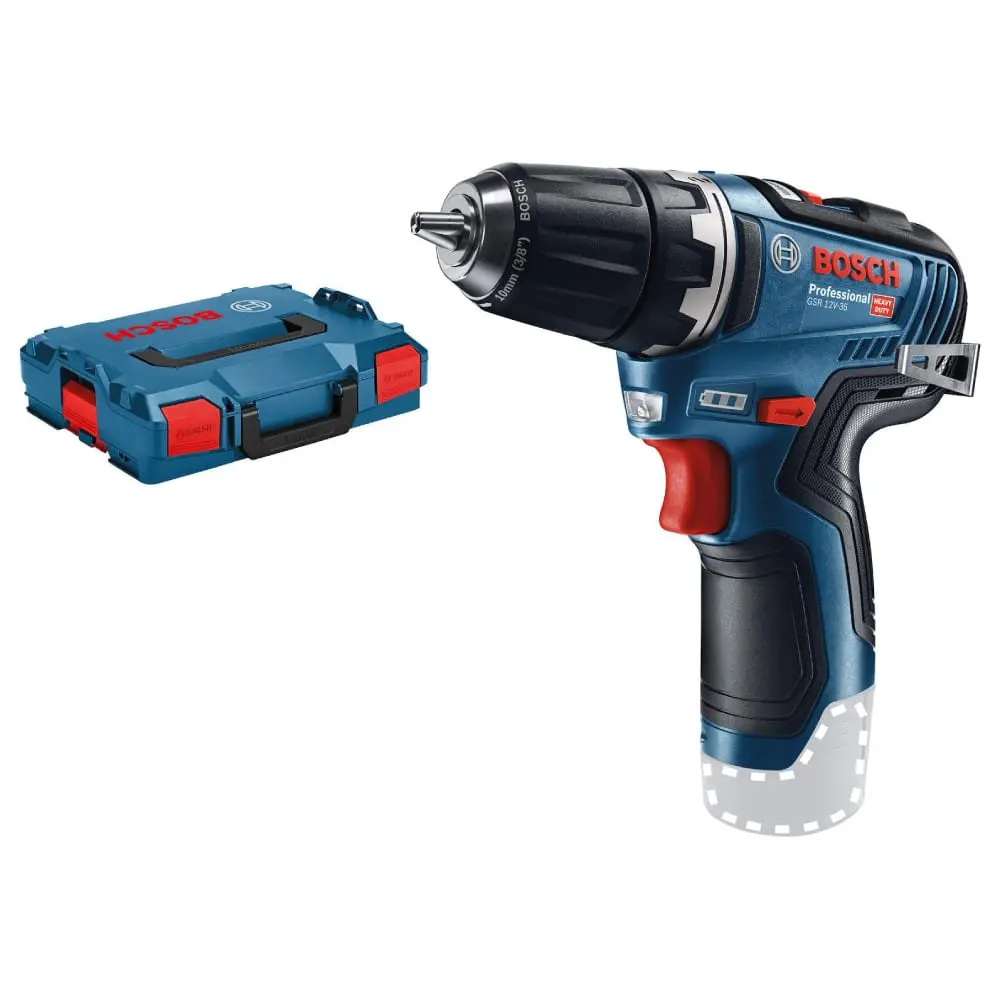 BOSCH 06019H8001 GSR 12V-35 Akumulatorska bušilica-odvrtač SOLO + L-BOXX kofer