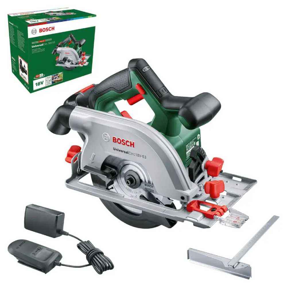 BOSCH 06033B1402 UniversalCirc 18V-53 Akumulatorska kružna testera; 2.5 Ah