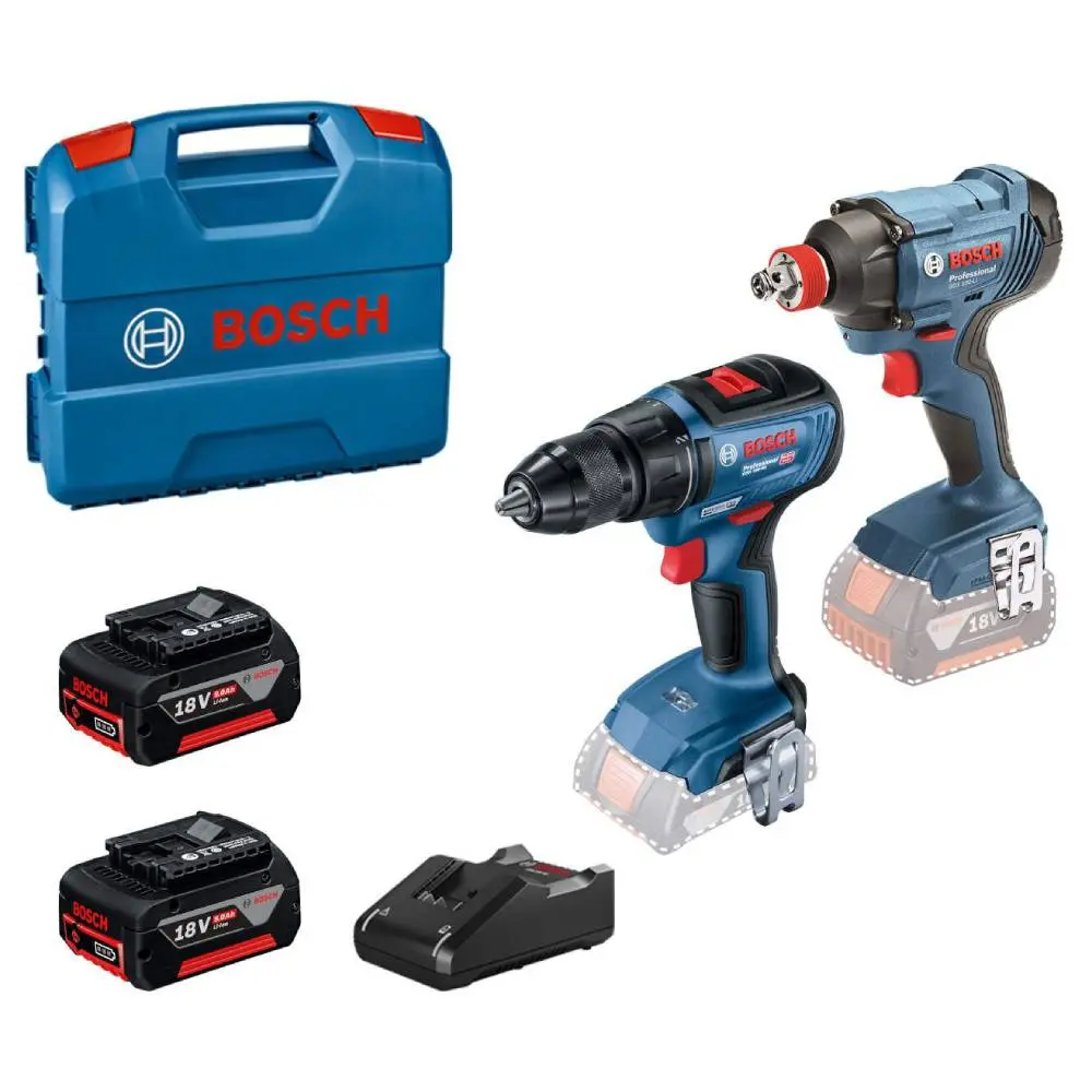 BOSCH 0615990N3F GSR 18V-50 Akumulatorska bušilica-odvrtač + GDX 180-LI Akumulatorski udarni odvrtač + 2x5.0Ah Akumulator + Punjač + Kofer
