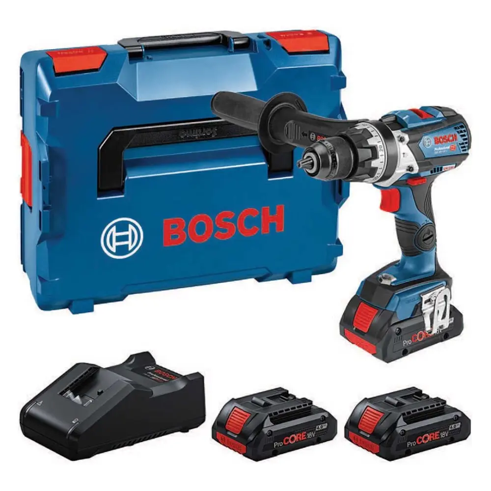 BOSCH 0615A5002X GSB 18V-110 C Akumulatorska vibraciona bušilica + 3 x PC 18V 4.0 Ah Akumulator + GAL 18V-40 Punjač + L-BOXX Kofer