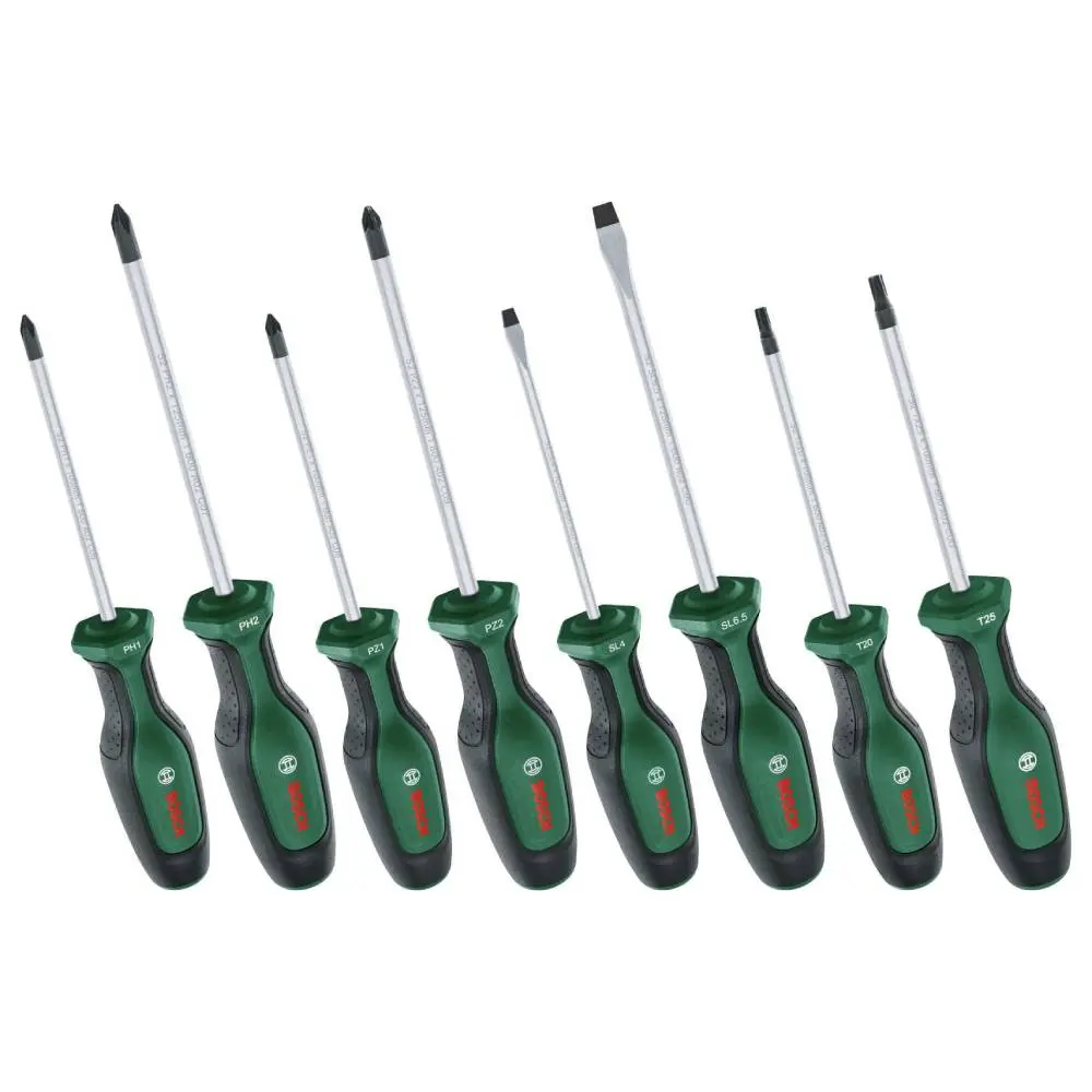 BOSCH 1600A02BX8 8-delni set odvijača PH/PZ/SL/TX