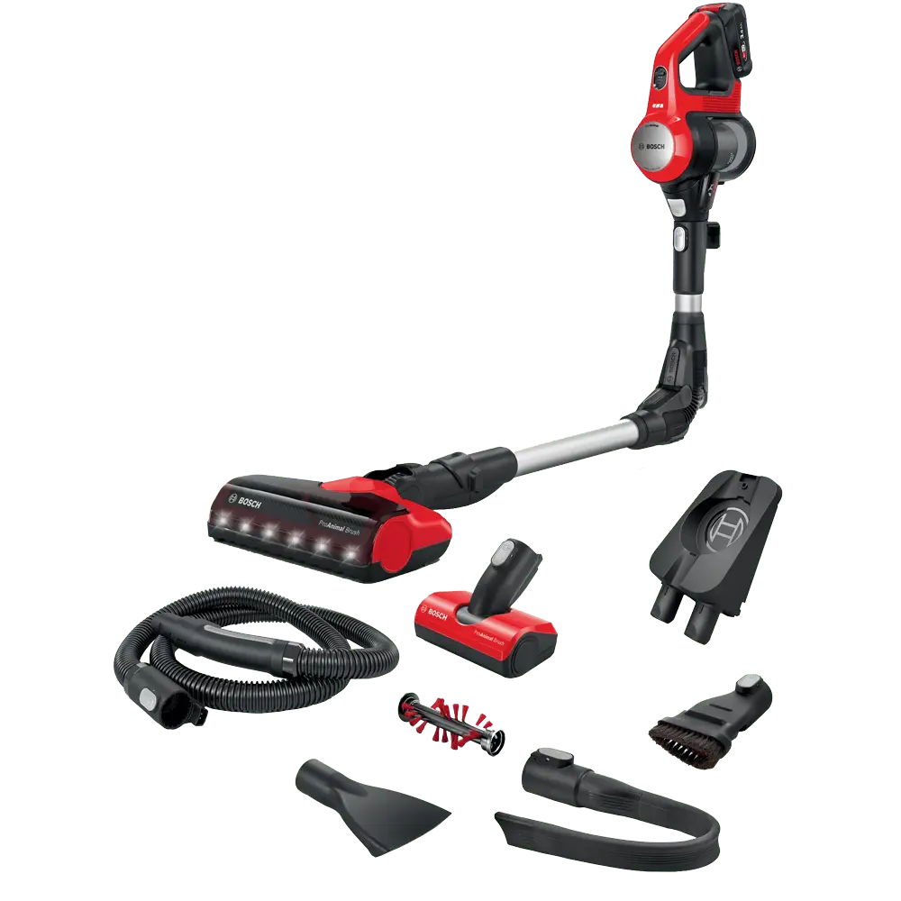 BOSCH BCS711PET Akumulatorski usisivač Unlimited 7 ProAnimal Crvena