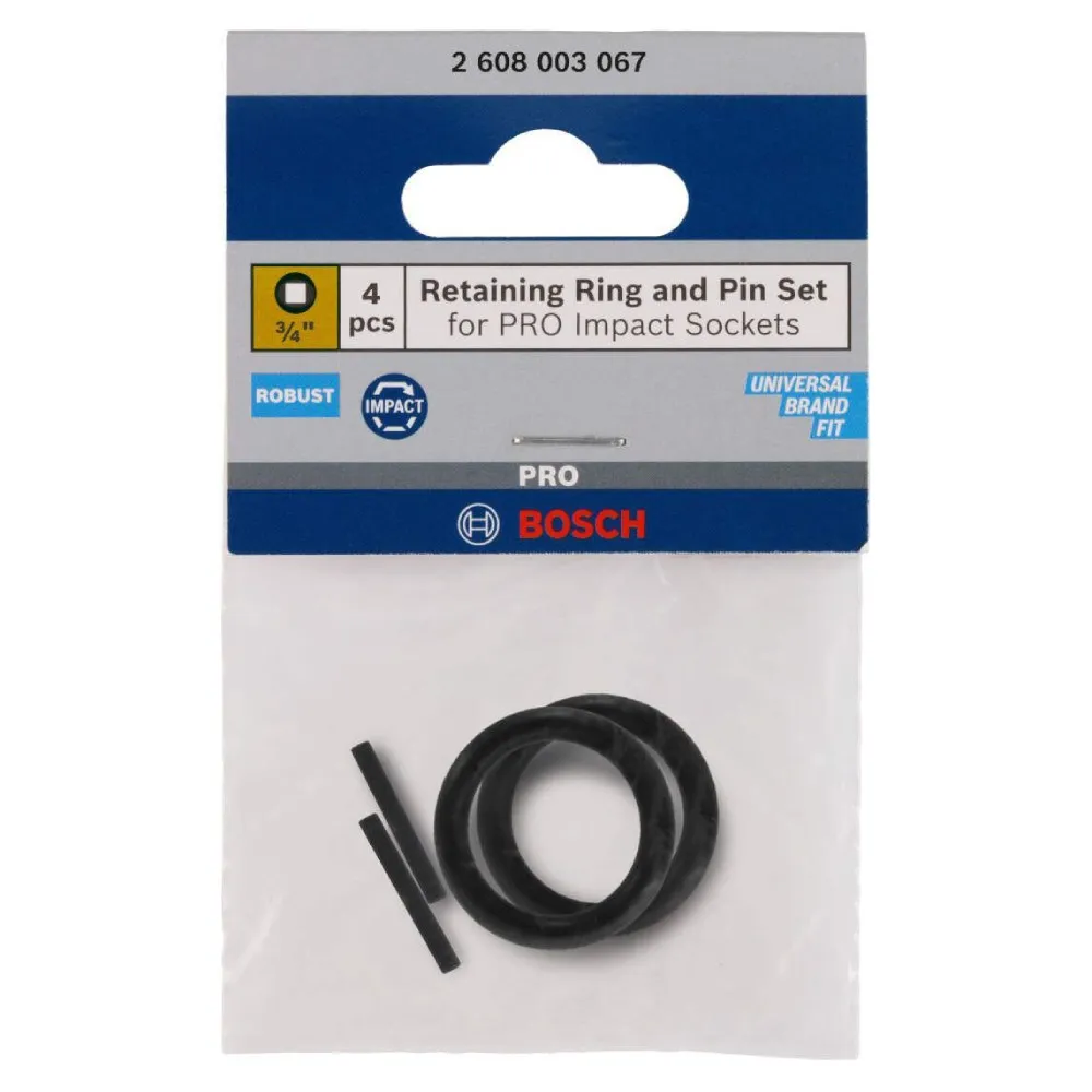 BOSCH Osigurač i pin set za PRO Impact Socket 3/4