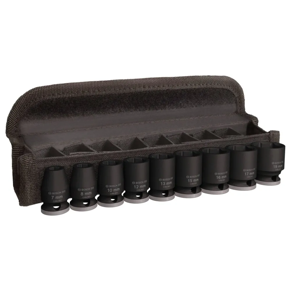 BOSCH PRO Impact Socket 7-19mm NK3/8