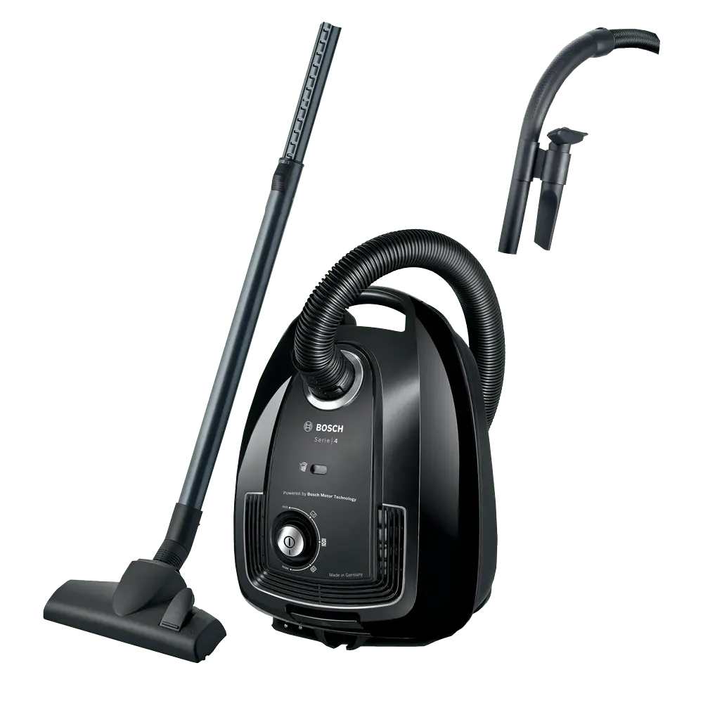 BOSCH Serija 4 BGB38BA1 Usisivač sa kesom Crna