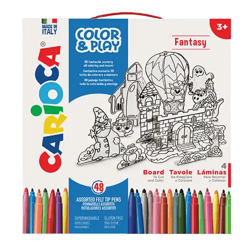 CARIOCA flomaster set COLOR & PLAY FANTASY 1/48 42846