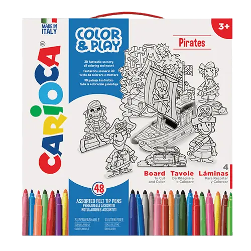 CARIOCA Flomaster set COLOR & PLAY PIRATES 1/48 42847