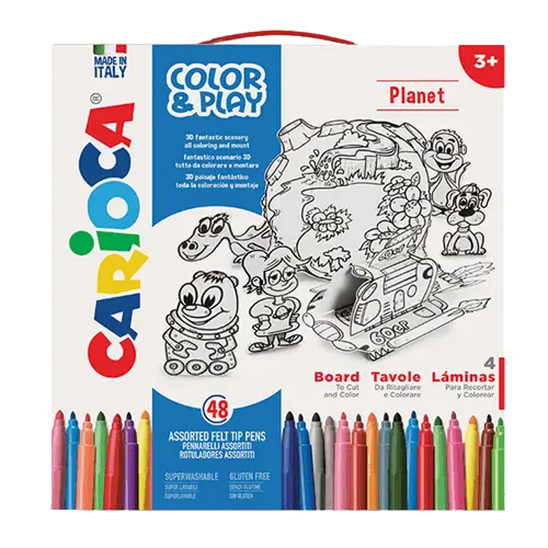 CARIOCA Flomaster set COLOR & PLAY PLANET 1/48 42848
