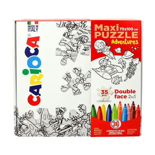 CARIOCA Flomaster set MAXI PUZZLE ADVENTURES 42837