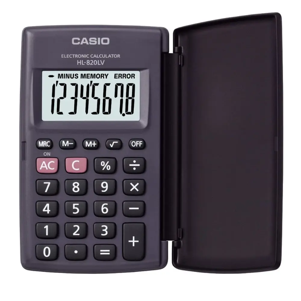 CASIO HL820 LV - Prosta logika Džepni kalkulator