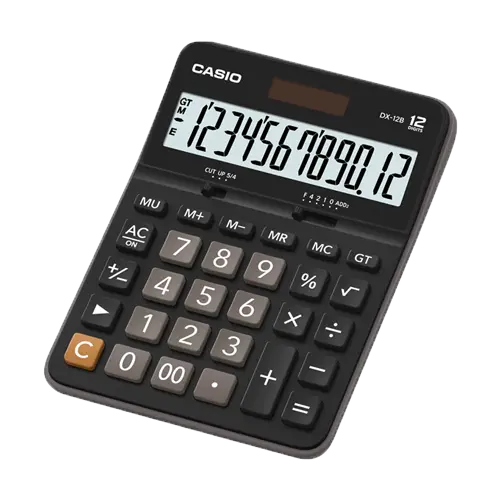 CASIO Kalkulator DX-12B (Crni)