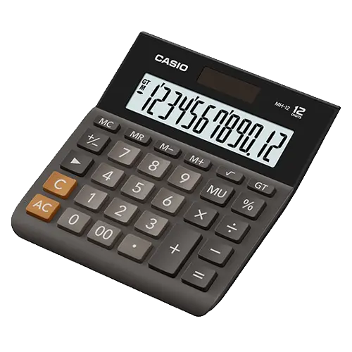 CASIO Kalkulator MH 12 (Crno-sivi)