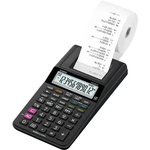 CASIO Kalkulator sa trakom HR-8RCE (Crni)