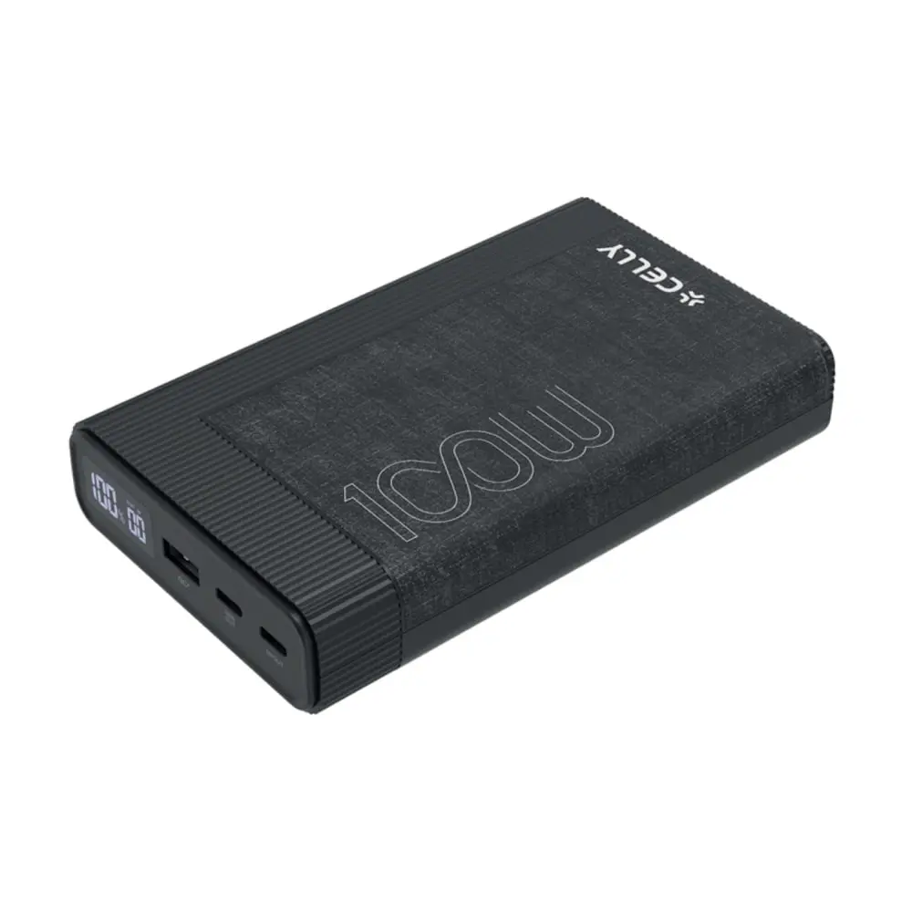 CELLY 20000 mAh 100W Pro Power PBPD100W20000BK Power Bank
