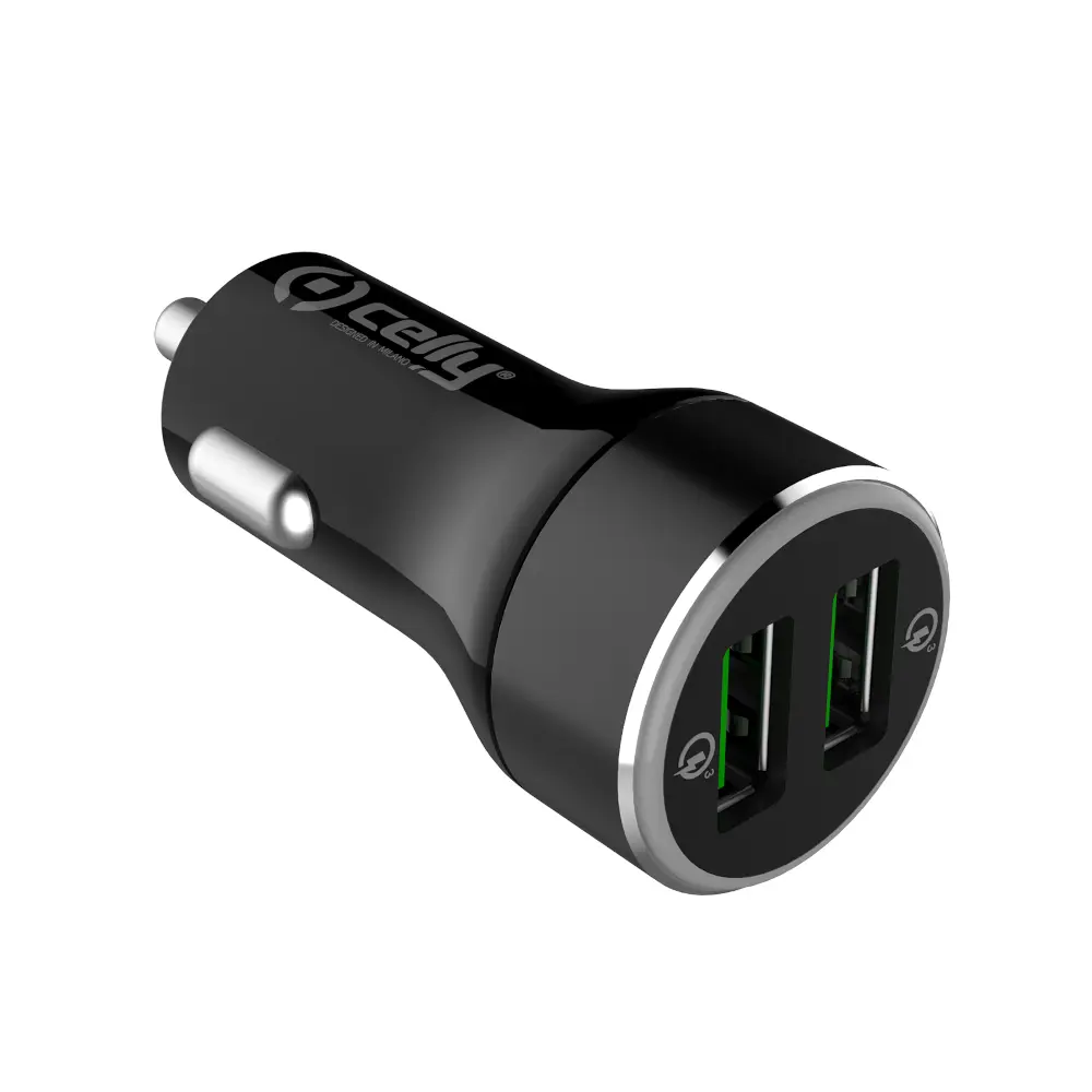 CELLY CC2USBQC30BK USB-A 36W (Crni) Auto punjač