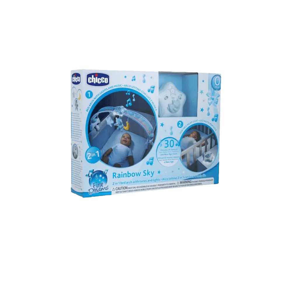 CHICCO TOYS Igračka luk u duginim bojama 2 u 1