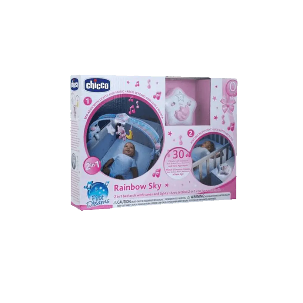 CHICCO TOYS Igračka luk u duginim bojama 2 u 1
