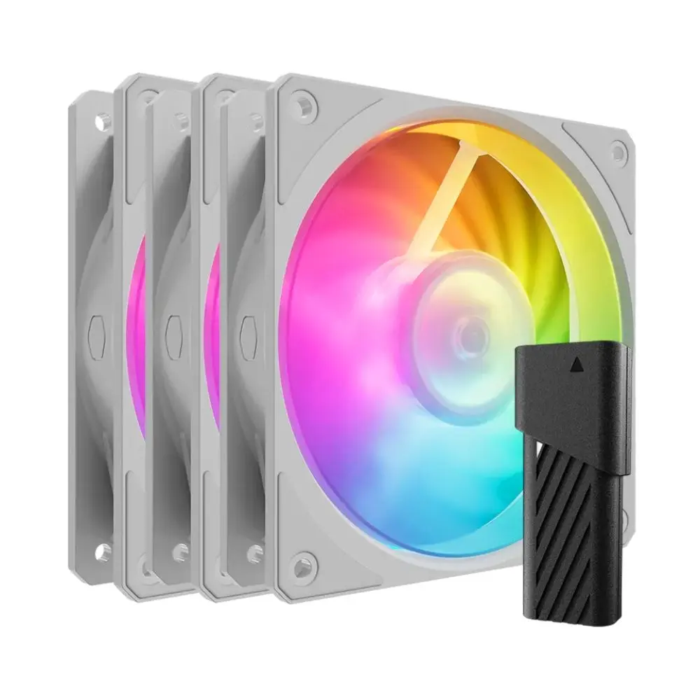 COOLER MASTER Mobius 120P ARGB White Edition 3u1 MFZ-M2DW-243P2-R1 Ventilatori