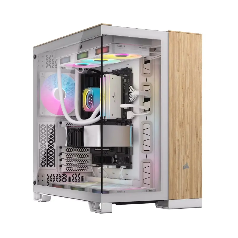 CORSAIR 6500X White Bamboo Wood