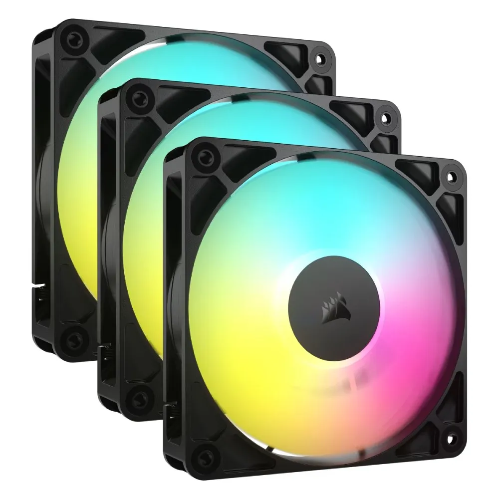 CORSAIR RS120 ARGB 120mm PWM Black (3u1)