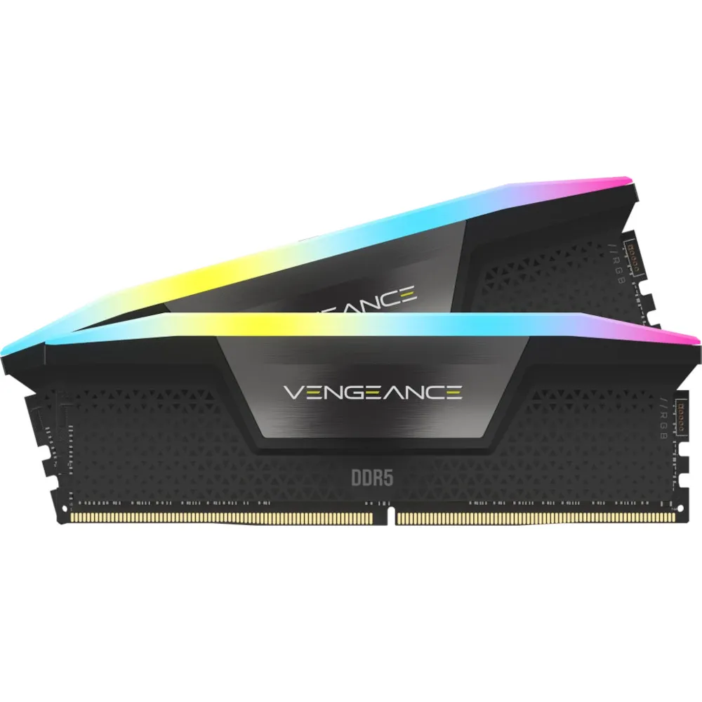 CORSAIR VENGEANCE RGB 32GB (2 x 16GB) DDR5 5600MHz CL40 CMH32GX5M2B5600C40K Memorija