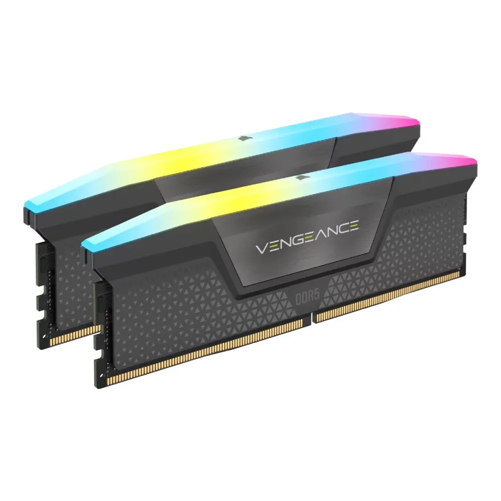 CORSAIR VENGEANCE RGB 32GB (2x16GB) DDR5 DRAM 6400MHz CL32