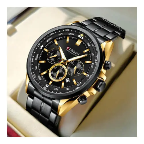 CURREN 8399 Black Gold Sat
