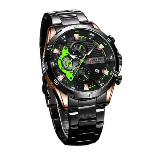 CURREN 8402 Black green Sat