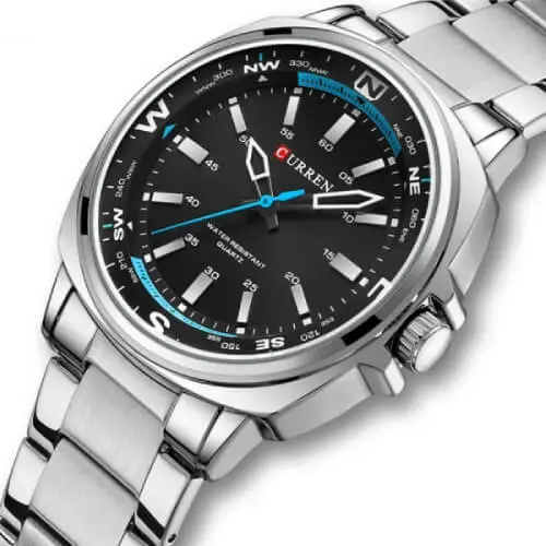 CURREN 8455 Silver Sat