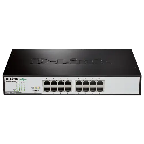 D-LINK 16-Port Gigabit Unmanaged Desktop Switch - DGS-1016D