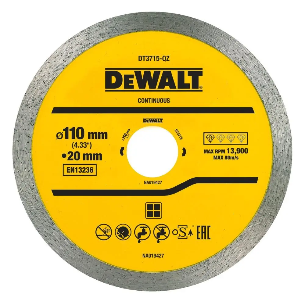 DEWALT DT3715 Dijamantska rezna ploča za keramiku 110x20mm