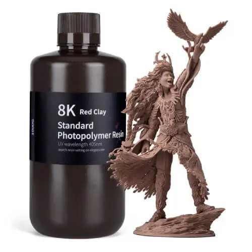 ELEGOO 8K Standard Resin Colored Red Clay 1 kg