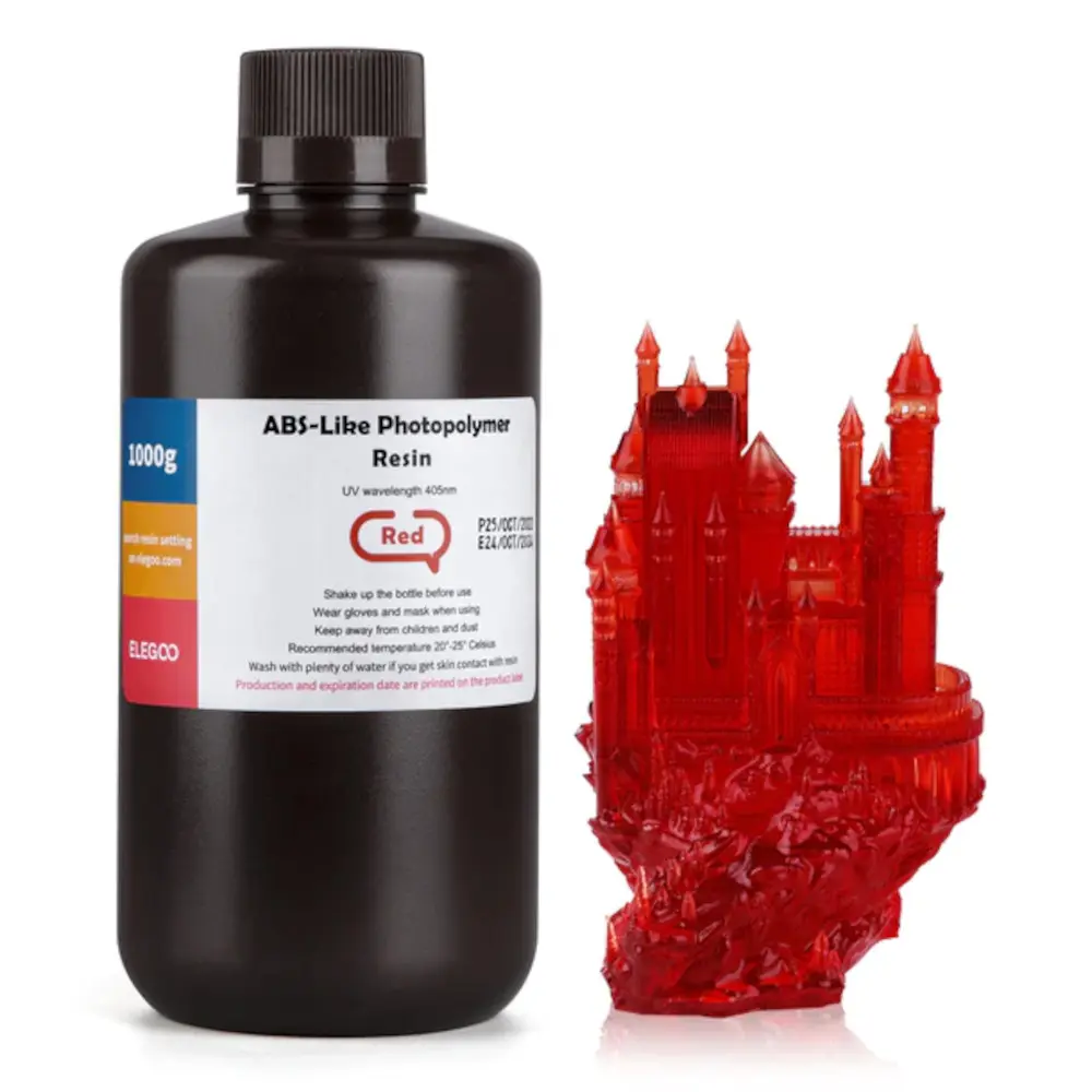 ELEGOO ABS-like 1KG Clear Red Resin