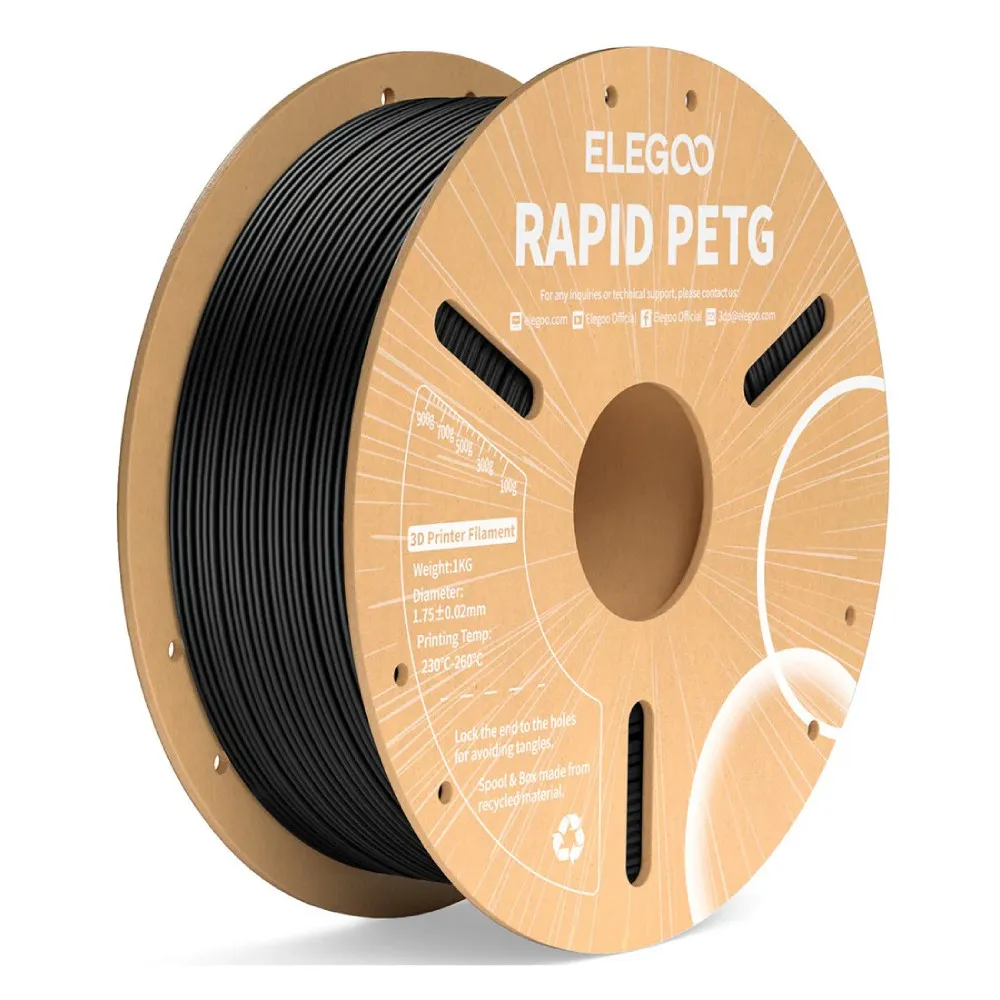 ELEGOO RAPID PETG 1.75mm 1kg Black Filament