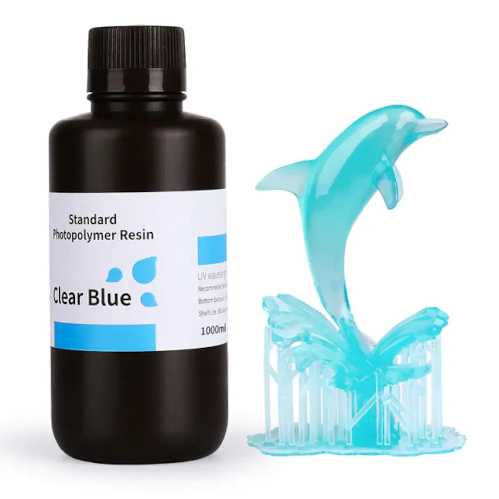 ELEGOO Standard Colored 1KG Clear Blue Resin