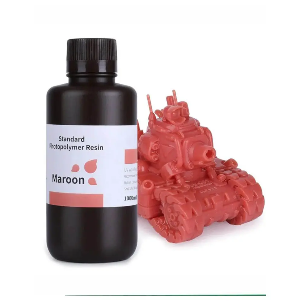 ELEGOO Standard Colored 1KG Maroon Resin