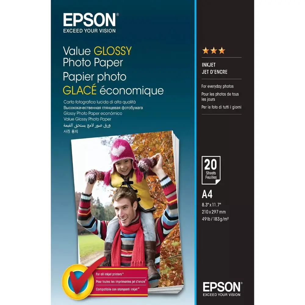EPSON Value Glossy Photo Paper 10x15 Foto papir