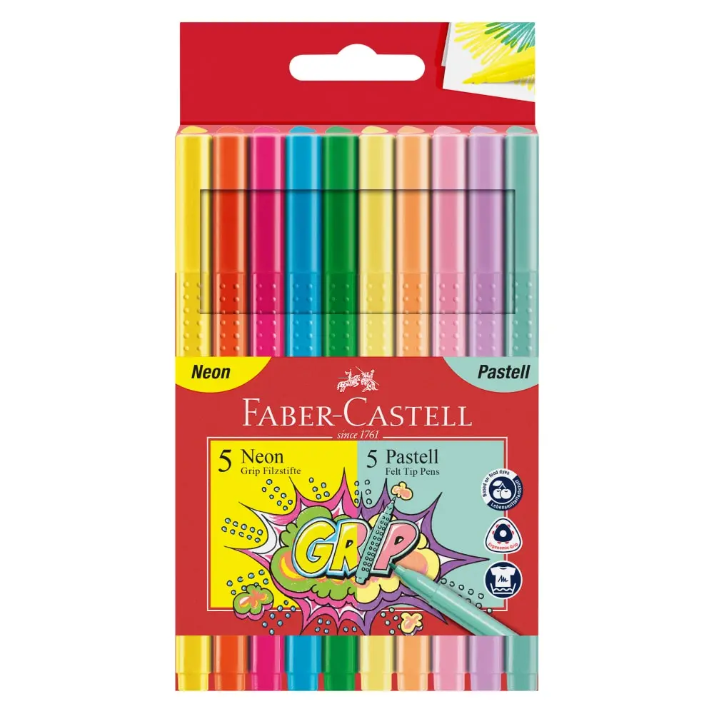 FABER CASTELL 155312 Grip Flomasteri