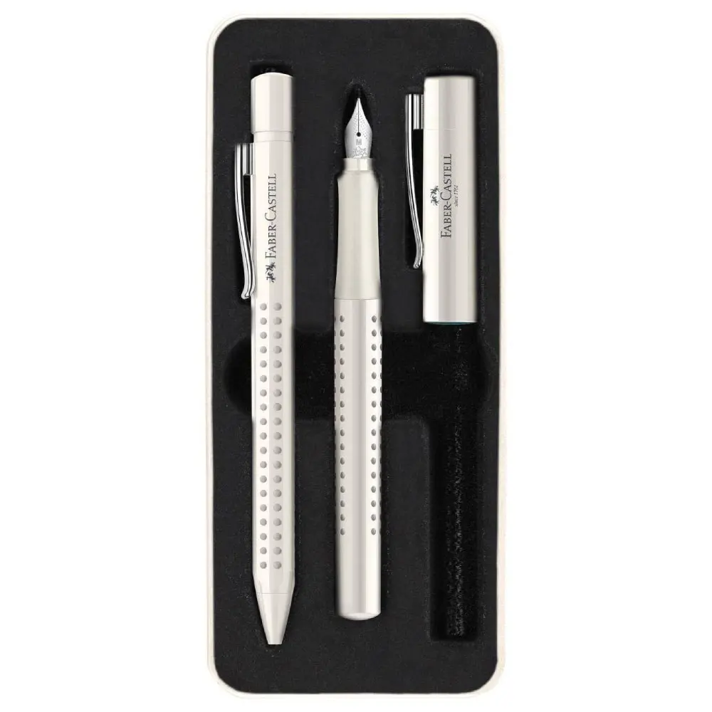 FABER CASTELL 201527 Set Grip 2010 Hemijska olovka + Nalivpero M Kokosovo mleko
