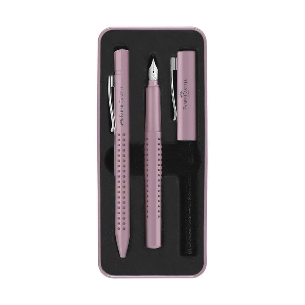 FABER CASTELL 2015280 Set Grip 2010 Hemijska olovka + Nalivpero M Roze