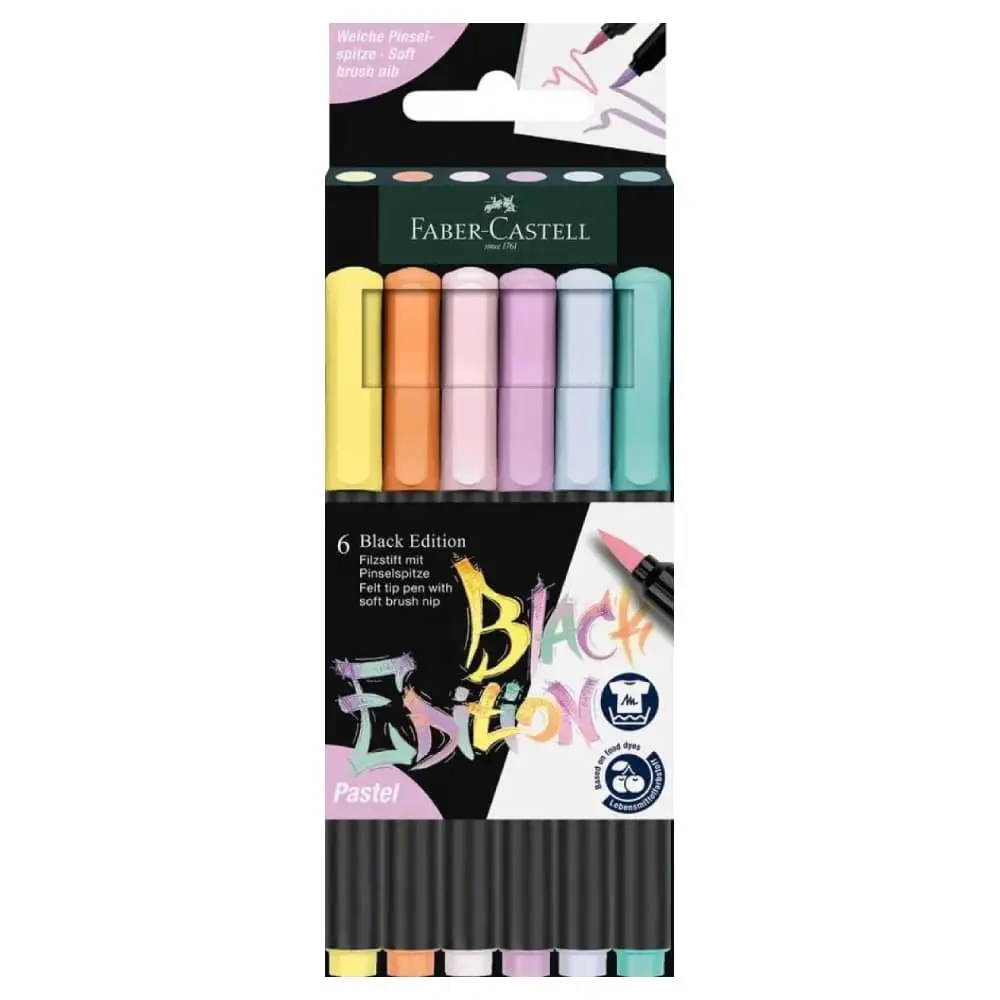 FABER CASTELL Black Edition Patel Flomasteri 1/6