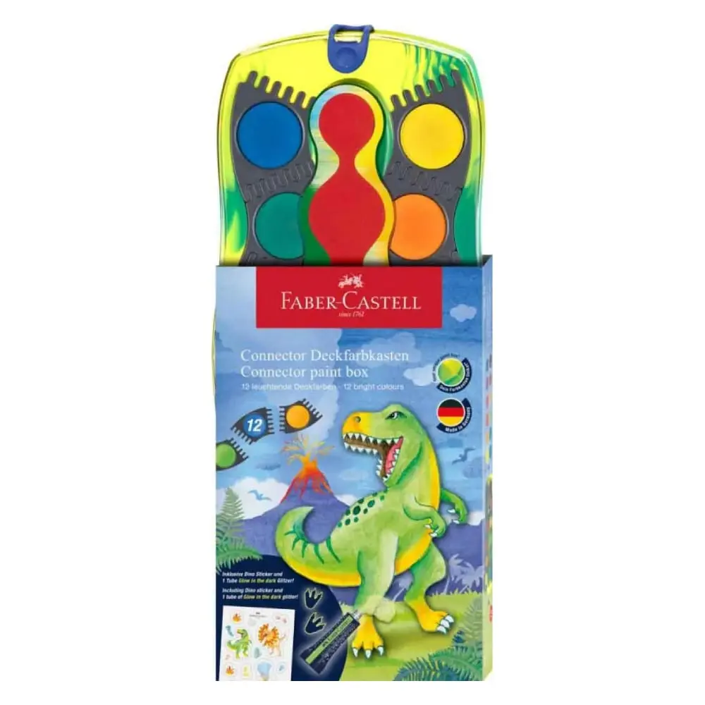 FABER CASTELL Connector Dinosaur 125013 Vodene boje 1/12