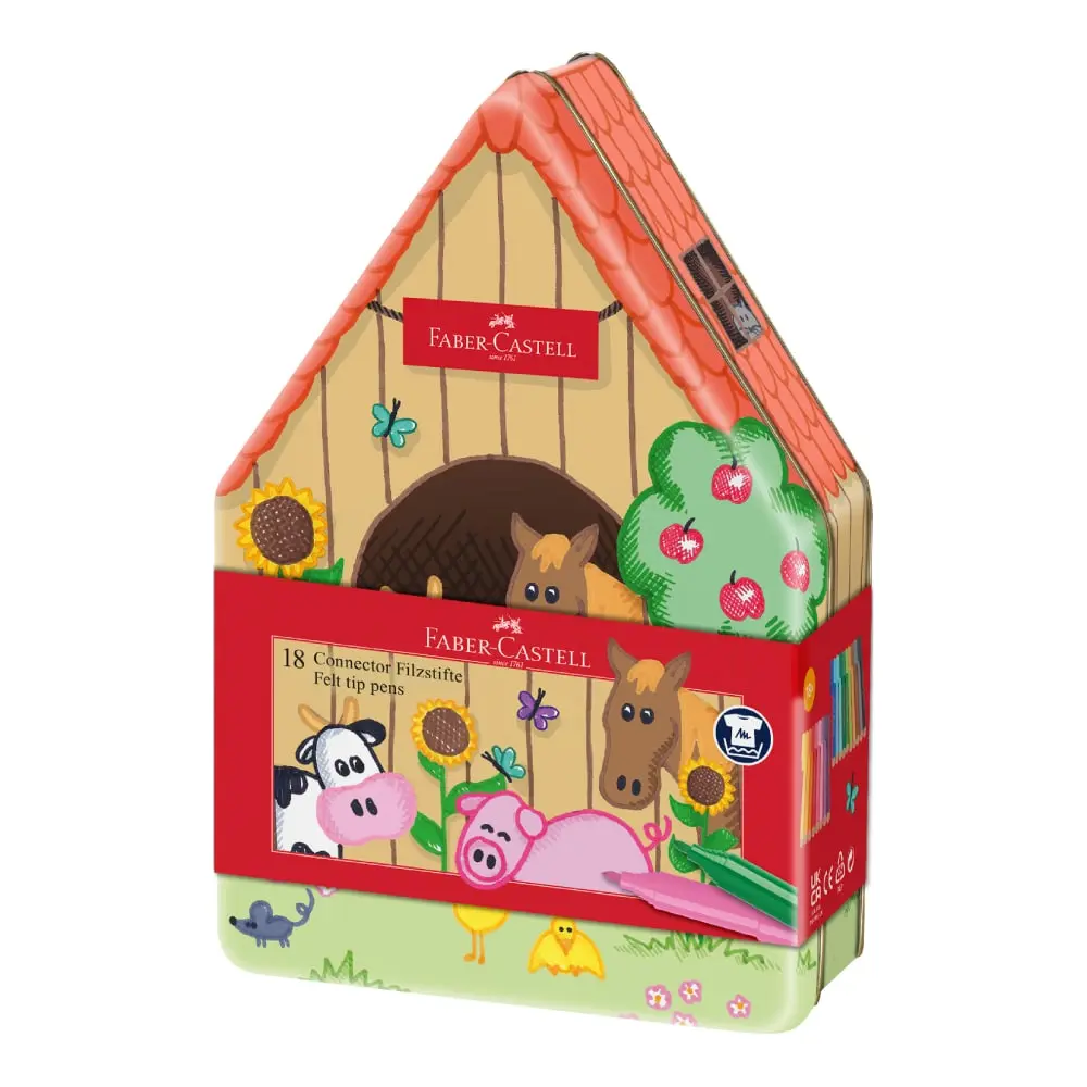 FABER CASTELL Connector Farmhouse Flomasteri 1/18
