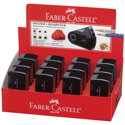 FABER CASTELL Rezač za grafitnu olovku Double hole 182700 (Crni)