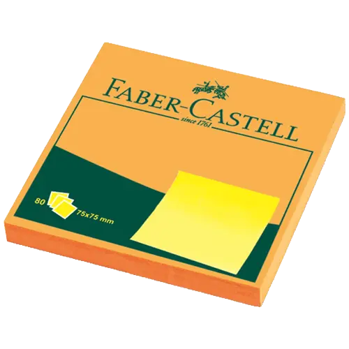 FABER-CASTELL Samolepljivi blokčići 565435 (Narandžasti)
