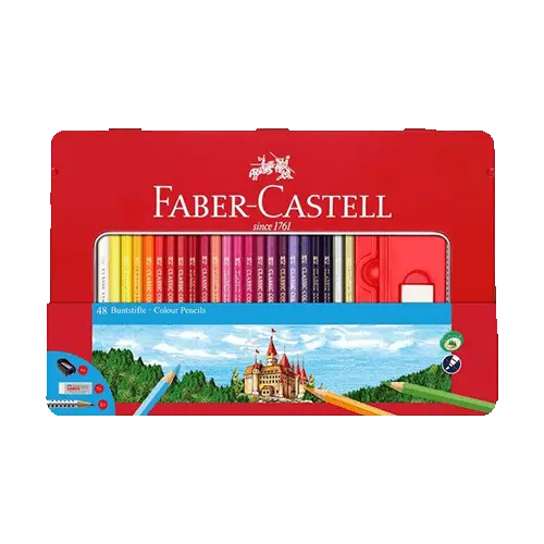 FABER CASTELL Set od 48 boja u metalnoj kutiji - 115888