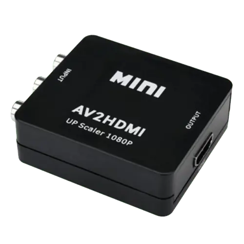 FAST ASIA adapter-konverter AV kompozitni (3xRCA) na HDMI 1080p (3ž/ž) (Crni),