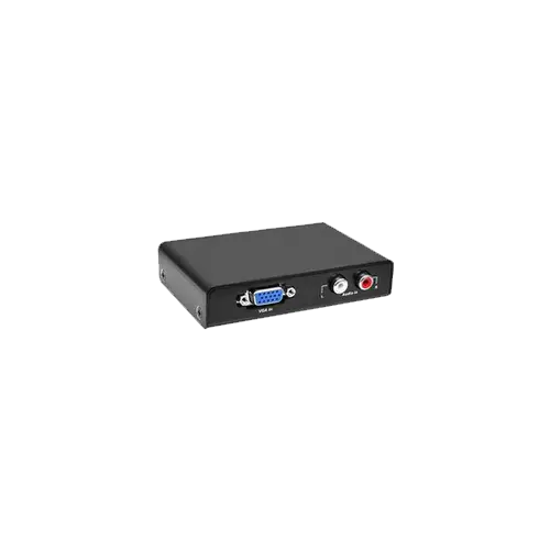 FAST ASIA adapter-konverter VGA + 2x RCA na HDMI (ž-ž/ž) (Crni)
