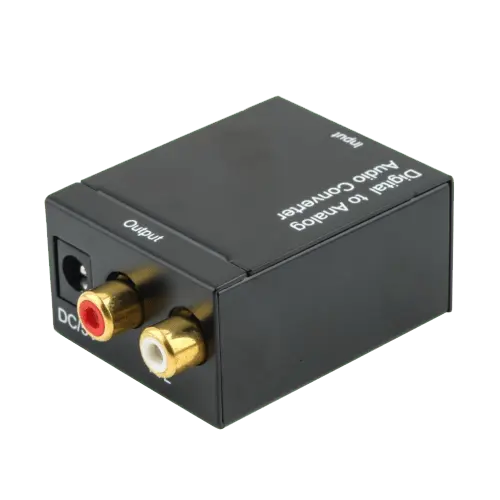 FAST ASIA DAC audio adapter Toslink + COAXIAL na 2xRCA (Crni),